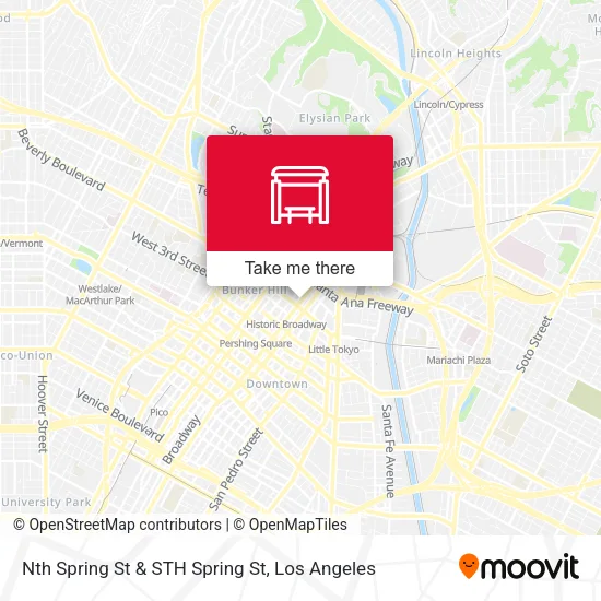 Mapa de Nth Spring St & STH Spring St