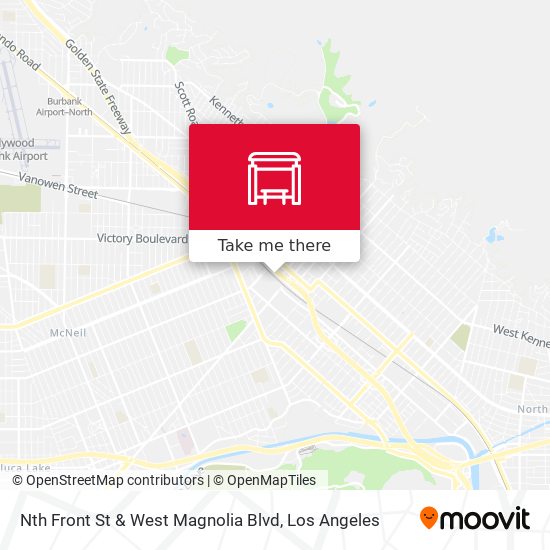 Nth Front St & West Magnolia Blvd map