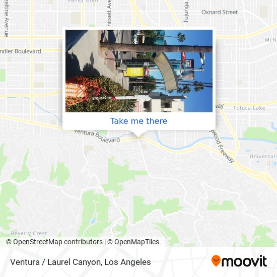 Ventura / Laurel Canyon map
