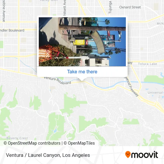 Ventura / Laurel Canyon map
