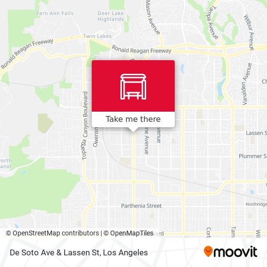 De Soto Ave & Lassen St map