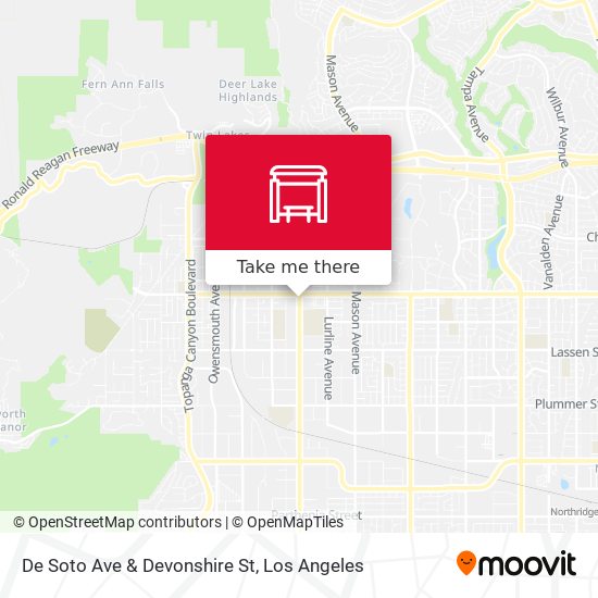 De Soto Ave & Devonshire St map