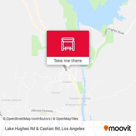 Lake Hughes Rd & Castaic Rd map
