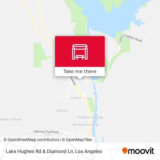 Lake Hughes Rd & Diamond Ln map