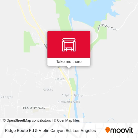 Ridge Route Rd & Violin Canyon Rd map