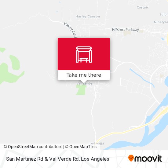 Mapa de San Martinez Rd & Val Verde Rd