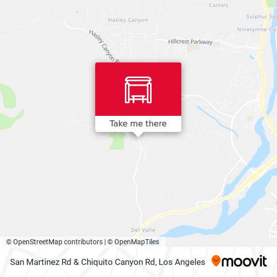 Mapa de San Martinez Rd & Chiquito Canyon Rd
