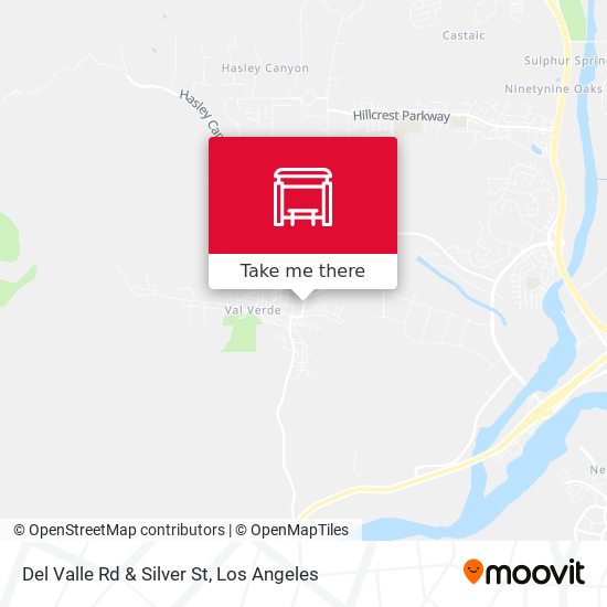 Del Valle Rd & Silver St map
