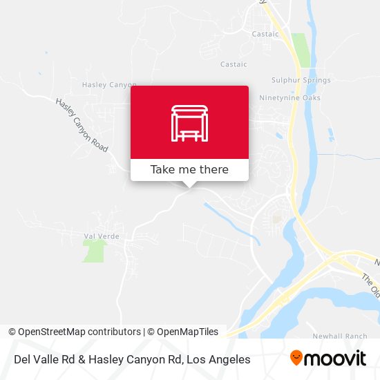 Del Valle Rd & Hasley Canyon Rd map
