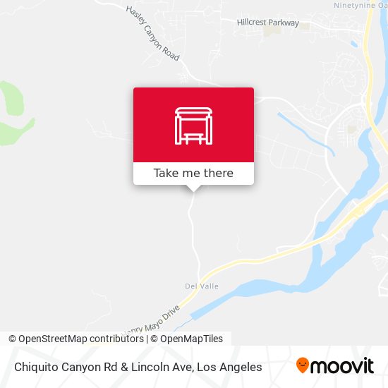 Chiquito Canyon Rd & Lincoln Ave map