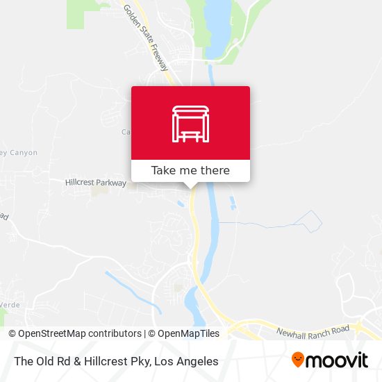 The Old Rd & Hillcrest Pky map