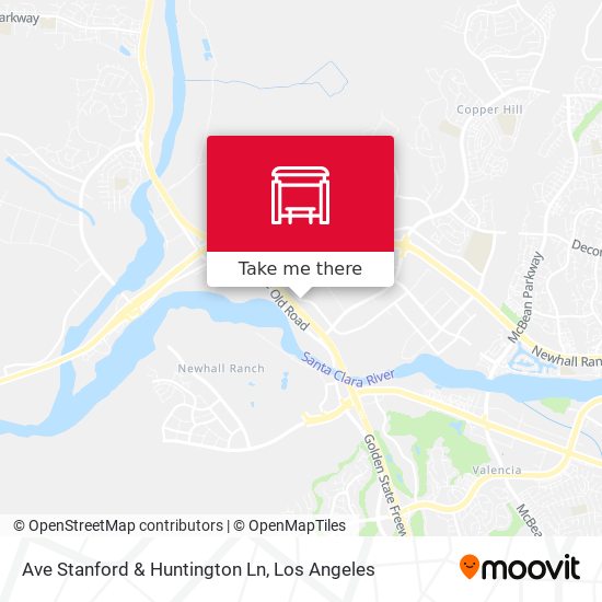 Ave Stanford & Huntington Ln map