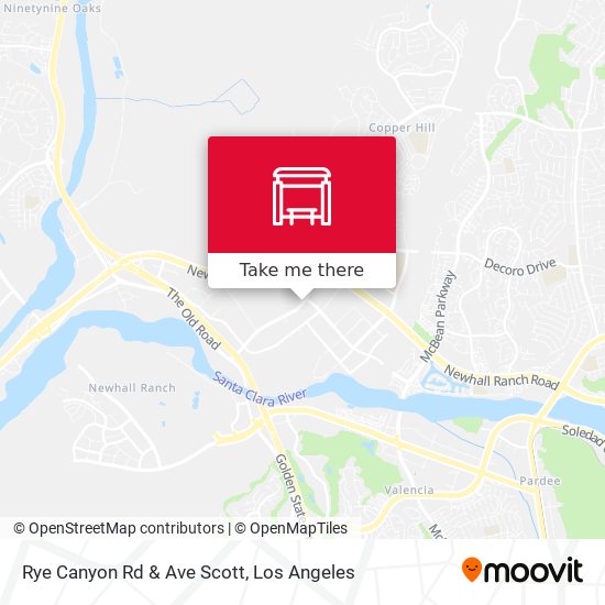 Rye Canyon Rd & Ave Scott map