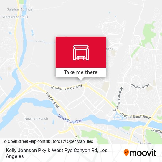 Mapa de Kelly Johnson Pky & West Rye Canyon Rd