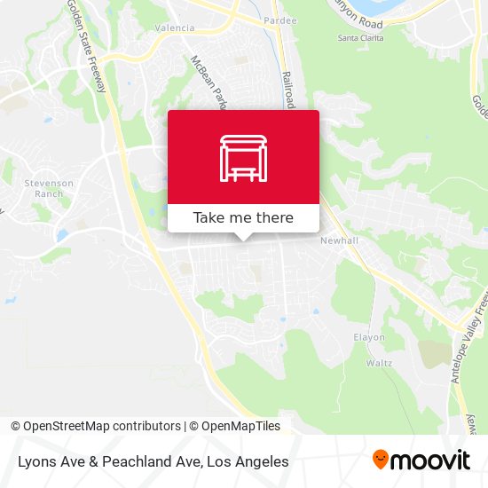 Mapa de Lyons Ave & Peachland Ave