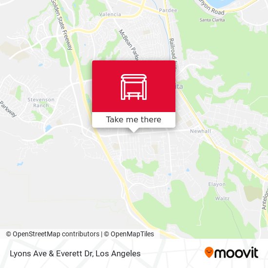 Lyons Ave & Everett Dr map