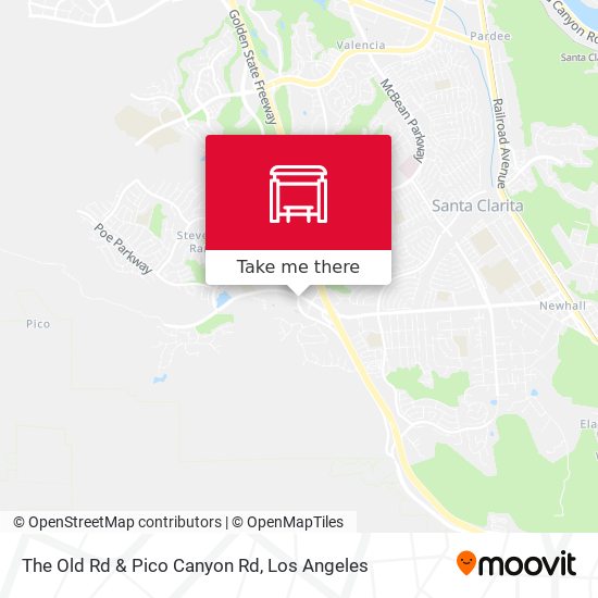 The Old Rd & Pico Canyon Rd map
