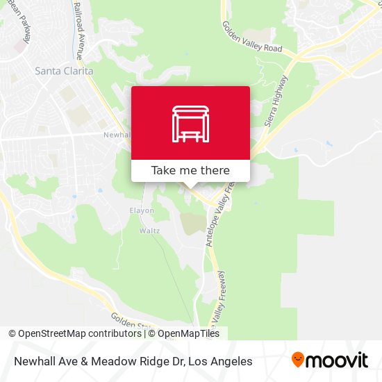 Newhall Ave & Meadow Ridge Dr map
