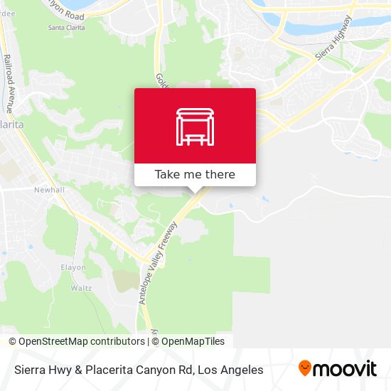 Sierra Hwy & Placerita Canyon Rd map