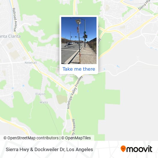 Sierra Hwy & Dockweiler Dr map