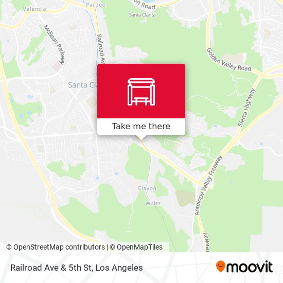 Railroad Ave & 5th St map