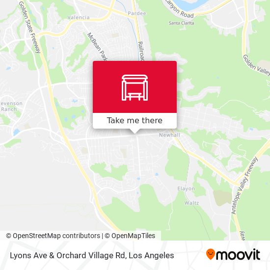 Lyons Ave & Orchard Village Rd map