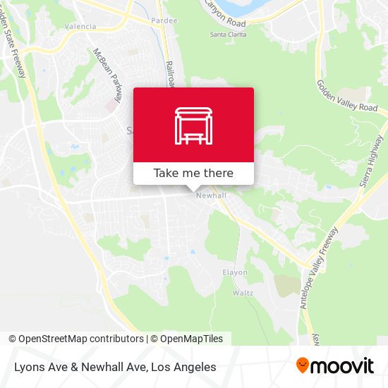 Lyons Ave & Newhall Ave map