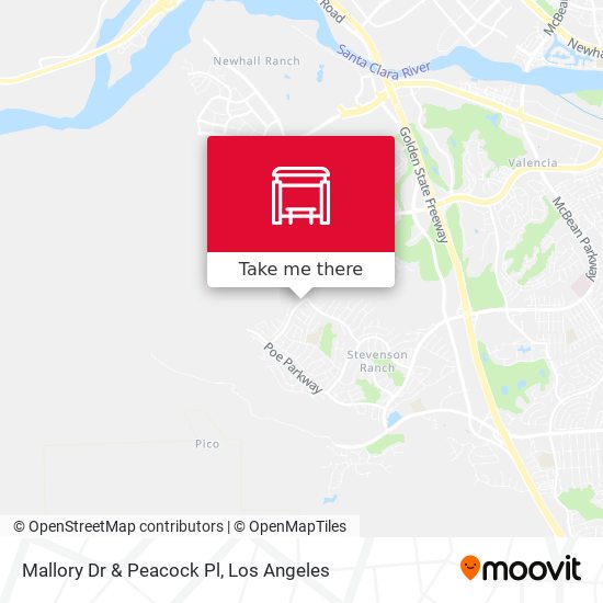 Mallory Dr & Peacock Pl map