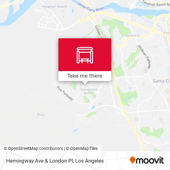 Hemingway Ave & London Pl map