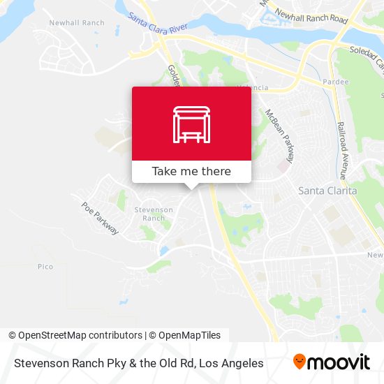 Stevenson Ranch Pky & the Old Rd map