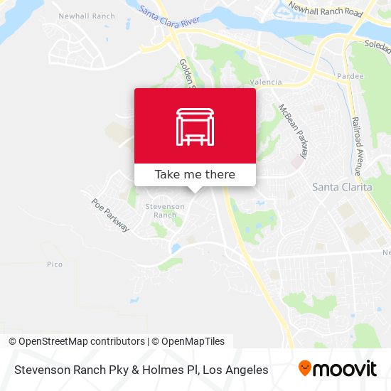 Stevenson Ranch Pky & Holmes Pl map