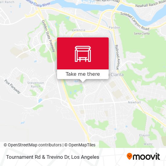 Tournament Rd & Trevino Dr map