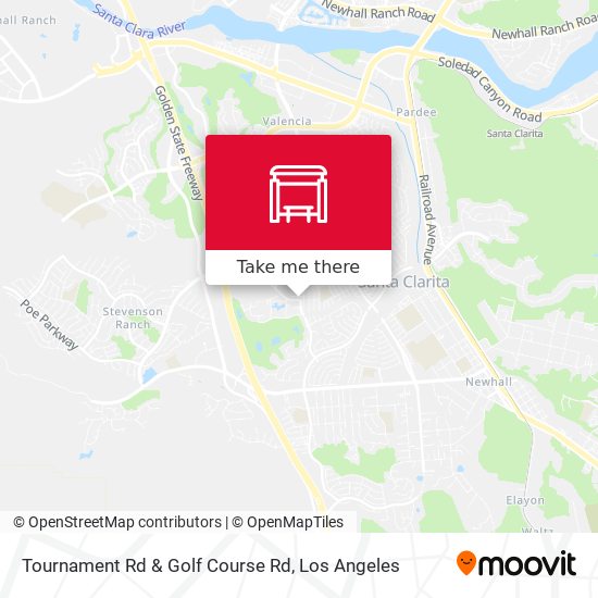 Mapa de Tournament Rd & Golf Course Rd
