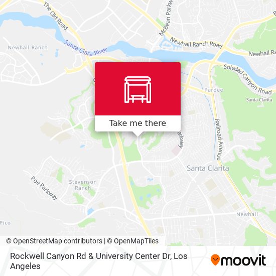 Rockwell Canyon Rd & University Center Dr map