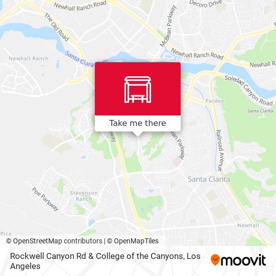 Rockwell Canyon Rd & College of the Canyons map