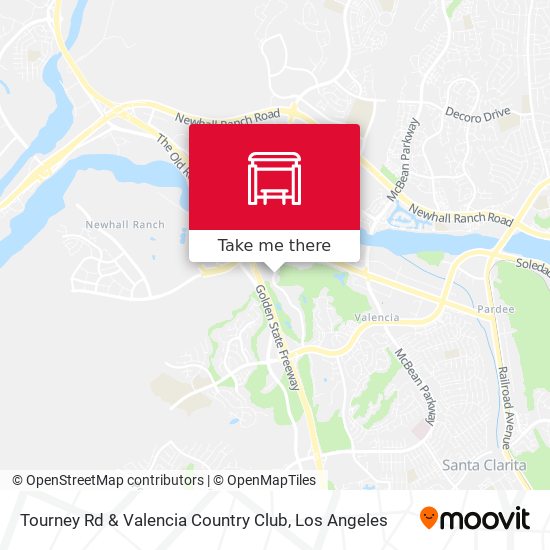 Tourney Rd & Valencia Country Club map