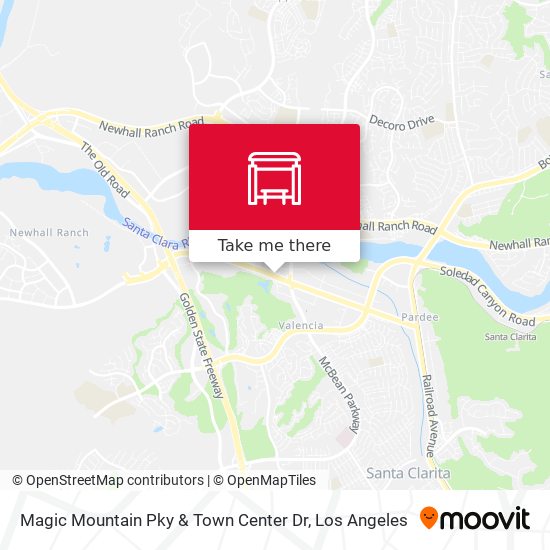 Magic Mountain Pky & Town Center Dr map