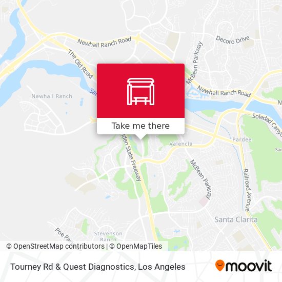 Tourney Rd & Quest Diagnostics map