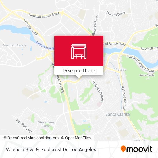 Valencia Blvd & Goldcrest Dr map