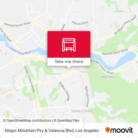 Magic Mountain Pky & Valencia Blvd map
