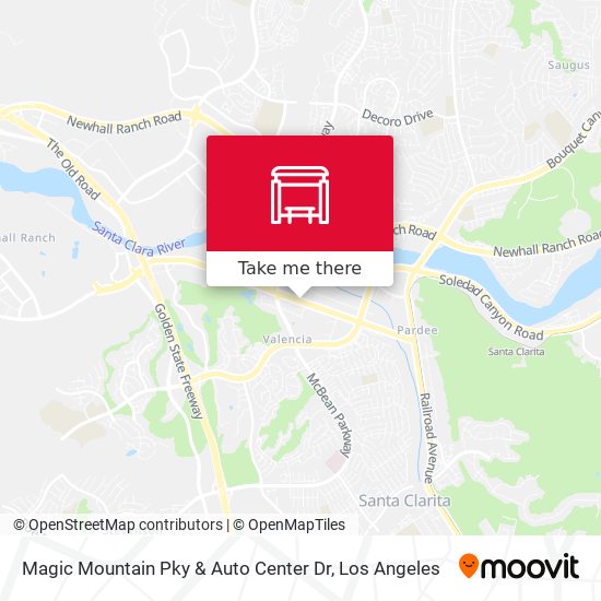 Magic Mountain Pky & Auto Center Dr map