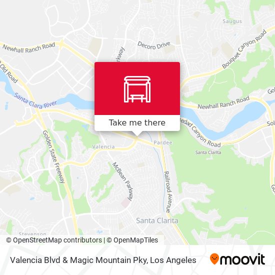 Valencia Blvd & Magic Mountain Pky map