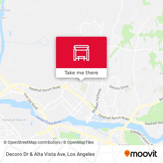 Decoro Dr & Alta Vista Ave map