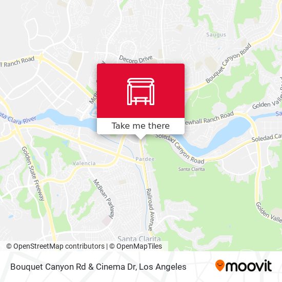 Mapa de Bouquet Canyon Rd & Cinema Dr