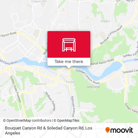 Mapa de Bouquet Canyon Rd & Soledad Canyon Rd