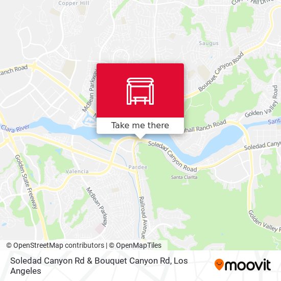 Mapa de Soledad Canyon Rd & Bouquet Canyon Rd