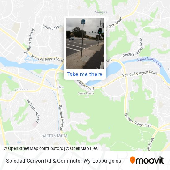 Soledad Canyon Rd & Commuter Wy map