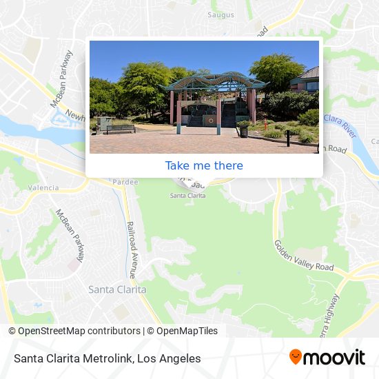 Mapa de Santa Clarita Metrolink