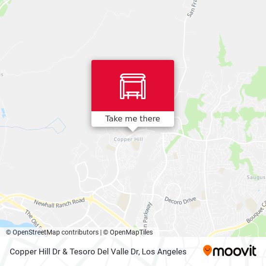 Copper Hill Dr & Tesoro Del Valle Dr map