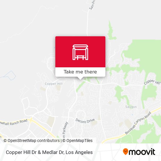 Copper Hill Dr & Medlar Dr map